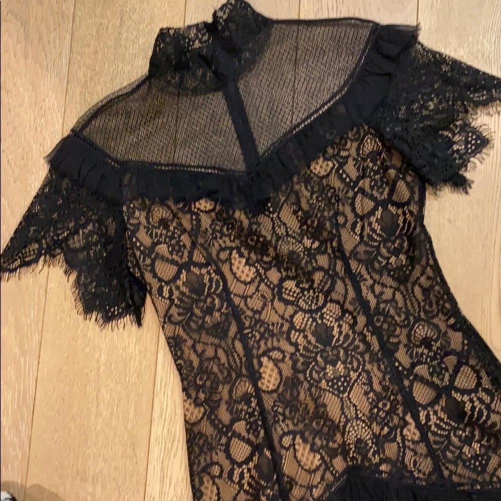 Stunning Jonathan Simkhai Black lace dress